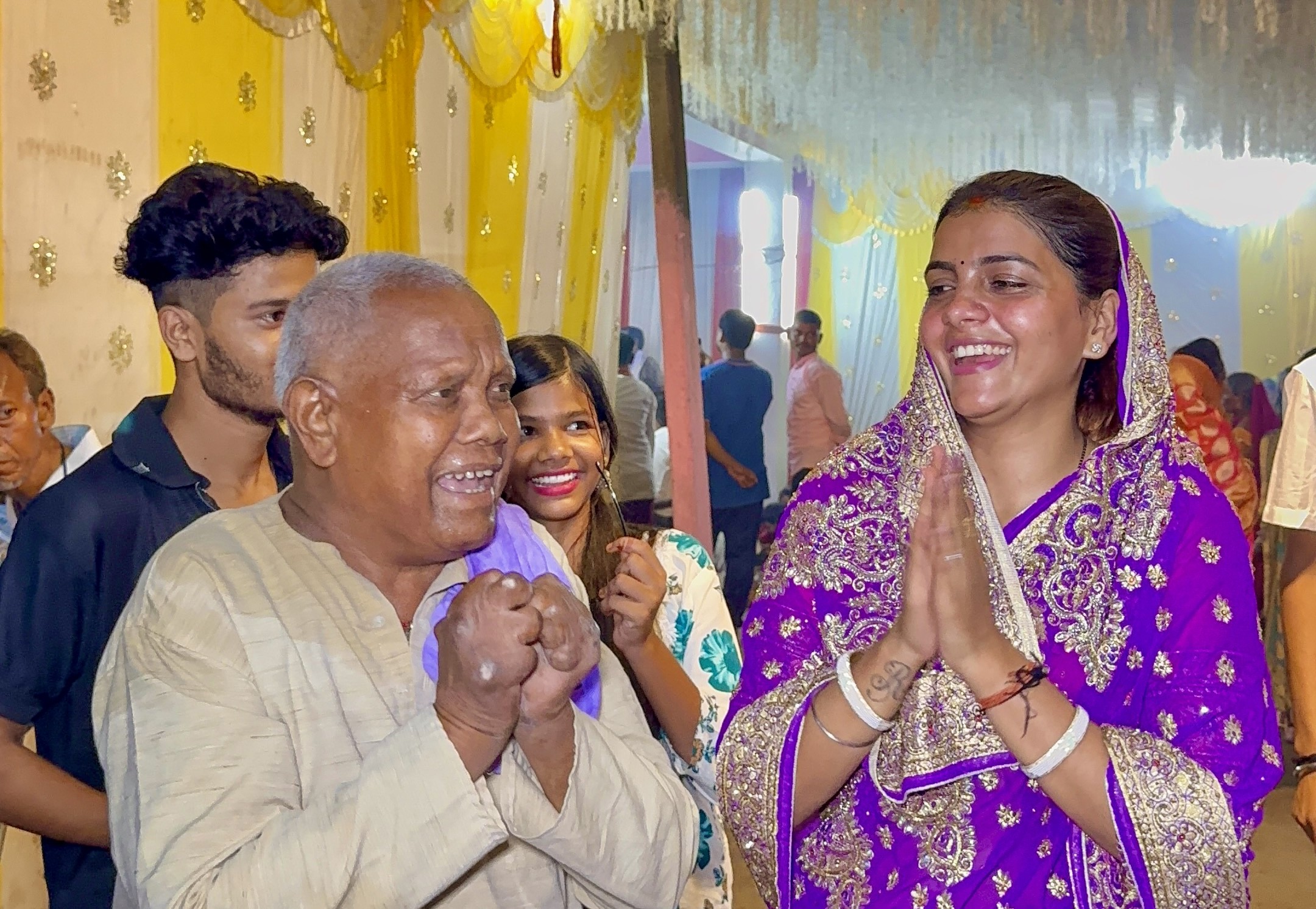 Community members in a development project